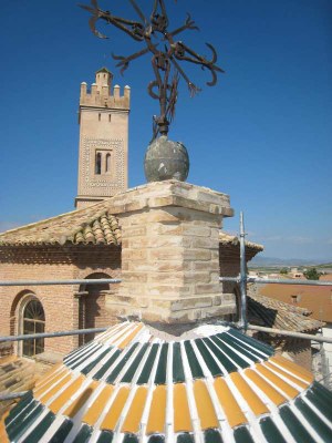 Concluye una nueva fase en la restauración de la iglesia de La Asunción de Longares