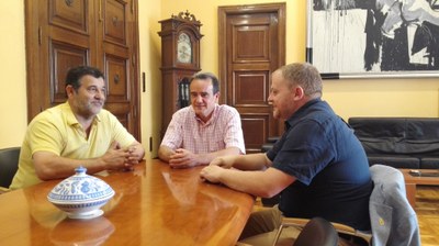 El alcalde de Borja urge ayuda a la DPZ para reparar el patio del colegio