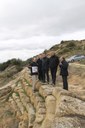 El presidente de la DPZ visita el yacimiento romano de Los Bañales en las Cinco Villas, uno de los más destacados de Aragón