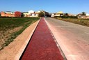 La Diputación de Zaragoza construye un andador para que los vecinos de Cabañas puedan caminar seguros hasta el cementerio