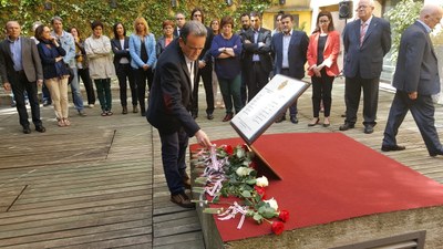 La Diputación de Zaragoza inaugura el memorial que homenajea a las víctimas de la institución durante la Guerra Civil
