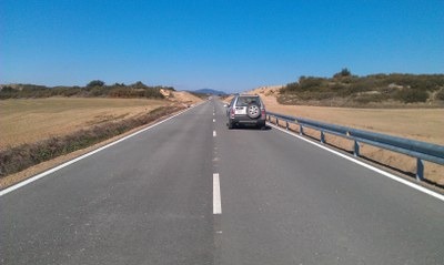 La Diputación de Zaragoza termina el arreglo de la carretera provincial que conecta Castiliscar y Sofuentes, la CV-621