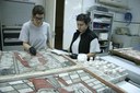 La escuela taller de restauración de la Diputación de Zaragoza recupera el retablo de la ermita de Santa Ana de Orera