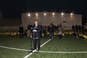 La localidad de María de Huerva estrena césped artificial en el campo de fútbol
