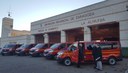 Los bomberos de la Diputación de Zaragoza incorporan cinco nuevas furgonetas para transportar personal y carga