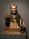 Los planes de la DPZ permiten restaurar el busto de Santo Domingo de Guzmán que se exhibe en el museo de la colegiata de Borja 