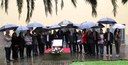 Ofrenda floral a las 14 víctimas de la Diputación de Zaragoza durante la Guerra Civil