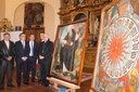 Pozuelo recupera el lienzo de San Antón y exhibe el Reloj Gótico aparecido bajo la pintura