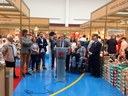 Sánchez Quero destaca en la feria Expo Calzado de Brea la importancia del empleo para frenar la despoblación