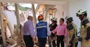 Sánchez Quero visita Nuévalos tras el derrumbe de una vivienda que ha causado dos heridos graves