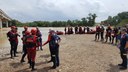 Bomberos de Aragón, Navarra, Guipúzcoa y Francia participan en unas prácticas conjuntas de rescate acuático en El Burgo