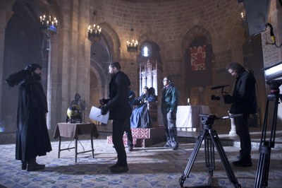 Veruela se convierte en la corte de los Reyes Católicos con el rodaje de la serie de televisión ‘Conquistadores: adventum’
